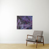 紫とピンクの抽象芸術絵画の タペストリー (インサイチュ(横))