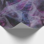 紫とピンクの抽象芸術絵画の ラッピングペーパー (角)