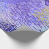 紫とピンクの抽象芸術背景 ラッピングペーパー (角)