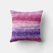 紫とピンクの斑点 クッション (裏面)