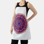 紫とピンクの曼荼羅 エプロン (インサイチュ)