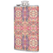 紫とピンクの模様 フラスク (左)