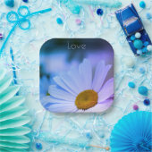 紫とピンクの正方形 ペーパープレート (パーティー)