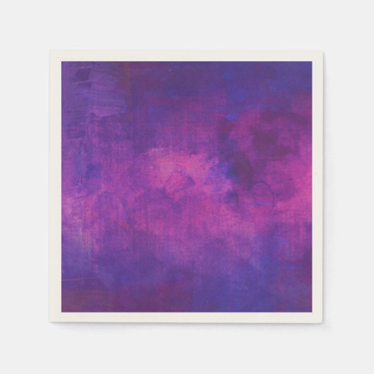 紫とピンクの水色の抽象芸術背景 スタンダードカクテルナプキン (正面)