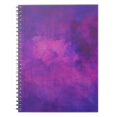 紫とピンクの水色の抽象芸術背景 ノートブック (正面)