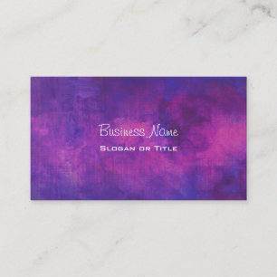 紫とピンクの水色の抽象芸術背景 名刺