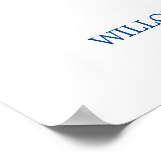 紫とピンクの水色の花結婚の歓迎 ポスター (角)