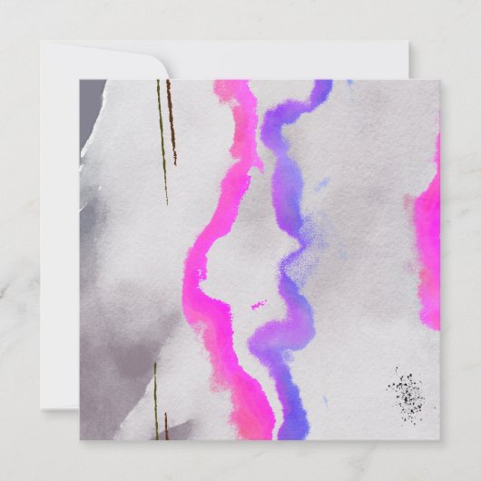 紫とピンクの水色抽象芸術 (正面)