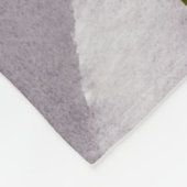 紫とピンクの水色抽象芸術 フリースブランケット (角)