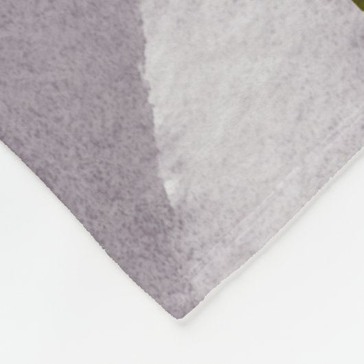 紫とピンクの水色抽象芸術 フリースブランケット (角)