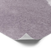 紫とピンクの水色抽象芸術 ポスター (角)