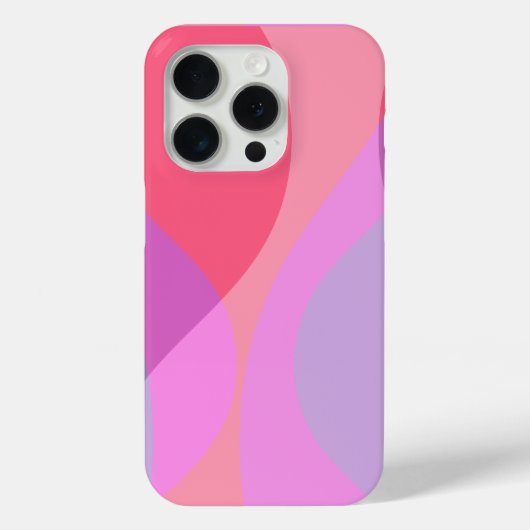 紫とピンクの波 Case-Mate iPhoneケース (裏面)