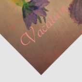 紫とピンクの花のクラフトティッシュペーパー 薄葉紙 (詳細)