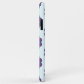 紫とピンクの花の形のイラスト Case-Mate iPhoneケース (裏面/右)