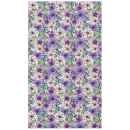 紫とピンクの花 テーブルクロス