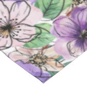 紫とピンクの花 テーブルクロス (アングル)