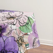 紫とピンクの花 テーブルクロス (インサイチュ)