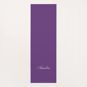 紫とピンクの花 ヨガマット (裏面)