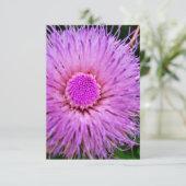 紫とピンクの花 招待状 (スタンド正面)