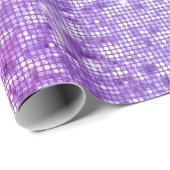 紫とピンクの虹色グラデーショングリッター ラッピングペーパー (ロールコーナー)