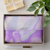 紫とピンクの虹色グラデーション大理石 薄葉紙 (ギフト)