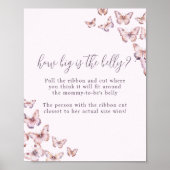 紫とピンクの蝶どのように大きい腹のゲーム ポスター (正面)