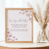 紫とピンクの蝶どのように大きい腹のゲーム ポスター