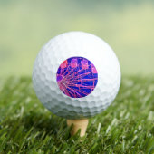 紫とピンクの観覧車 ゴルフボール (インサイチュ 木)