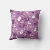 紫とピンクスのウィッチー装飾用クッション クッション (裏面)