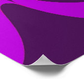 紫とピンクモダン ポスター (角)