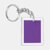 紫とピンク鮮やかの色合いの抽象芸術 キーホルダー (正面左)