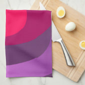 紫とピンク6078 キッチンタオル (四つ折り)