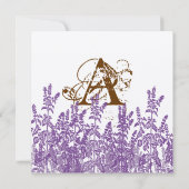 紫とブロンの野生の花デートを救う セーブザデート (裏面)