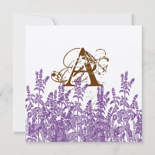 紫とブロンの野生の花デートを救う セーブザデート (裏面)