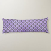 紫とブロンズのダイヤモンドバーストパターン ボディピロー (裏面)