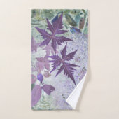 紫とヘザーのパステルシェード バスタオルセット (ハンドタオル)