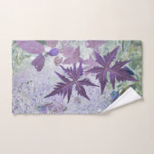 紫とヘザーのパステルシェード バスタオルセット (ハンドタオル)