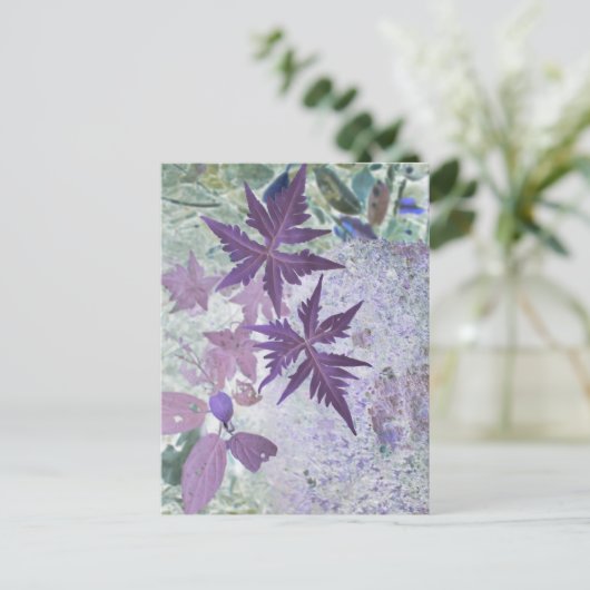 紫とヘザーのパステルシェード ポストカード (スタンド正面)