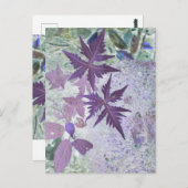 紫とヘザーのパステルシェード ポストカード (正面/裏面)