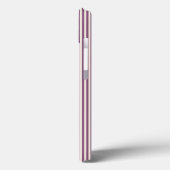 紫とベージュの五ストライプ色 Case-Mate iPhoneケース (裏面 / 左)