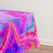 紫とマゼンタの多汁性セダムロゼット テーブルクロス (インサイチュ)