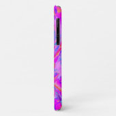 紫とマゼンタの多汁性セダムロゼット Case-Mate iPhoneケース (裏面/左)