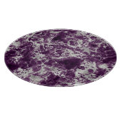 紫とモダン銀の大理石のパターン カッティングボード (角)