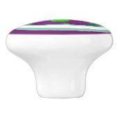 紫とライムグリーン セラミックノブ (側面)