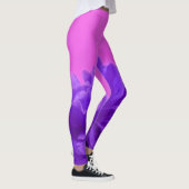 紫とラズベリーのフローラ レギンス (右)