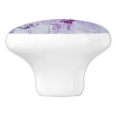 紫とラベンダーの抽象芸術プリントセラミックノブ セラミックノブ (側面)