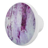 紫とラベンダーの抽象芸術プリントセラミックノブ セラミックノブ (右)