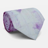 紫とラベンダーの抽象芸術メンズネックタイ ネクタイ (ロール)