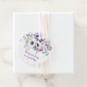 紫とラベンダーの水彩花結婚の | フェイバータグ (インサイチュ)