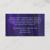 紫とラベンダーの輝くシーメスト 名刺 (裏面)